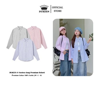 Áo sơ mi nam nữ unisex kẻ sọc tay dài form rộng basic sm028