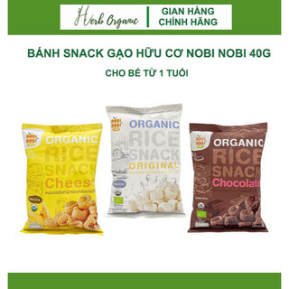 BÁNH SNACK GẠO HỮU CƠ NOBI NOBI 40G - CHO BÉ TỪ 1 TUỔI