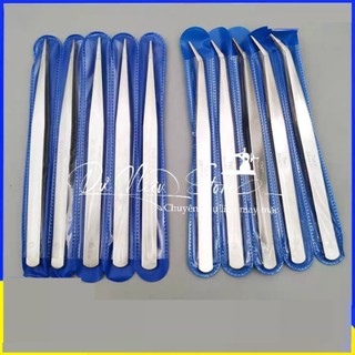 Nhíp mũi cong mũi thẳng gắp chỉ vắt sổ, gắp xoàn.