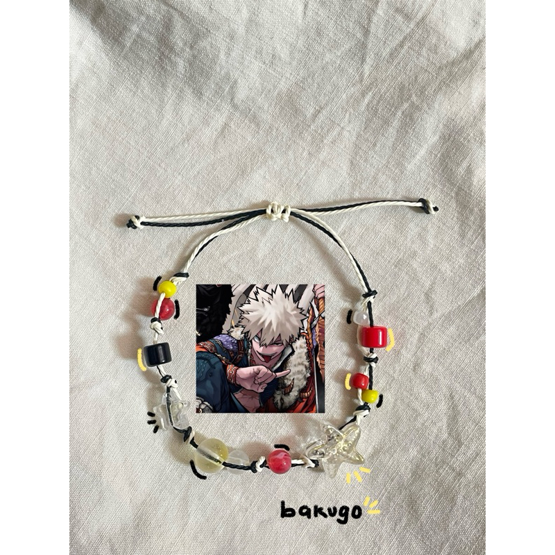 [ MY HERO ACADEMIA COLLECTION ] by nepnepp | [ BRACELET ] vòng tay dây rút nhân vật Bakugo Katsuki