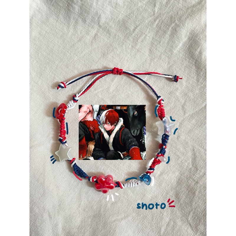 [ MY HERO ACADEMIA COLLECTION ] by nepnepp | [ BRACELET ] vòng tay dây rút nhân vật Todoroki Shoto