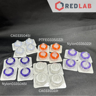 Đầu lọc tiệt trùng phi 33mm, lỗ lọc 0.22um - 0.45um, chất liệu PTFE / Nylon / CA (Combo 5 cái)