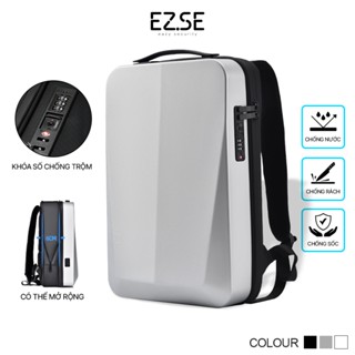 Balo đựng laptop chống sốc chống nước cao cấp EAZY BLA05 có khóa số chống trộm , Balo laptop 15.6 inch 17 inch