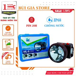 Đèn pin đội đầu chống thấm nước ML6C (20H) - Đèn pin thợ lặn, đi rừng, hầm mỏ