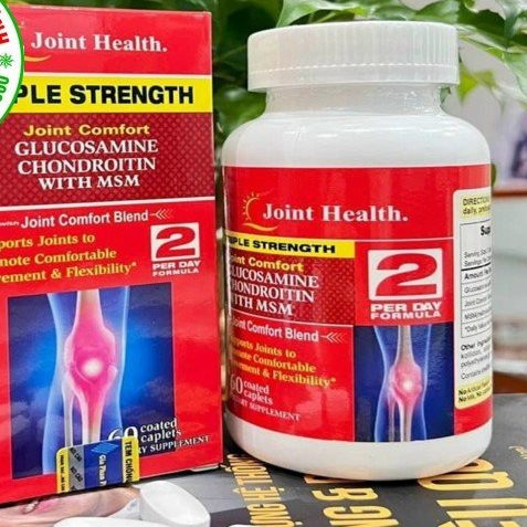 TRIPLE STRENGTH JOINT -BỔ SUNG GLUCOSAMIN VÀ MSM-GIÚP TĂNG TIẾT DỊCH KHỚP-GIẢM ĐAU NHỨC XƯƠNG KHỚP