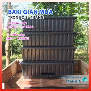  Baki lọc  hồ cá - Lọc baki giàn mưa 61 x 22 x 20 trọn bộ 