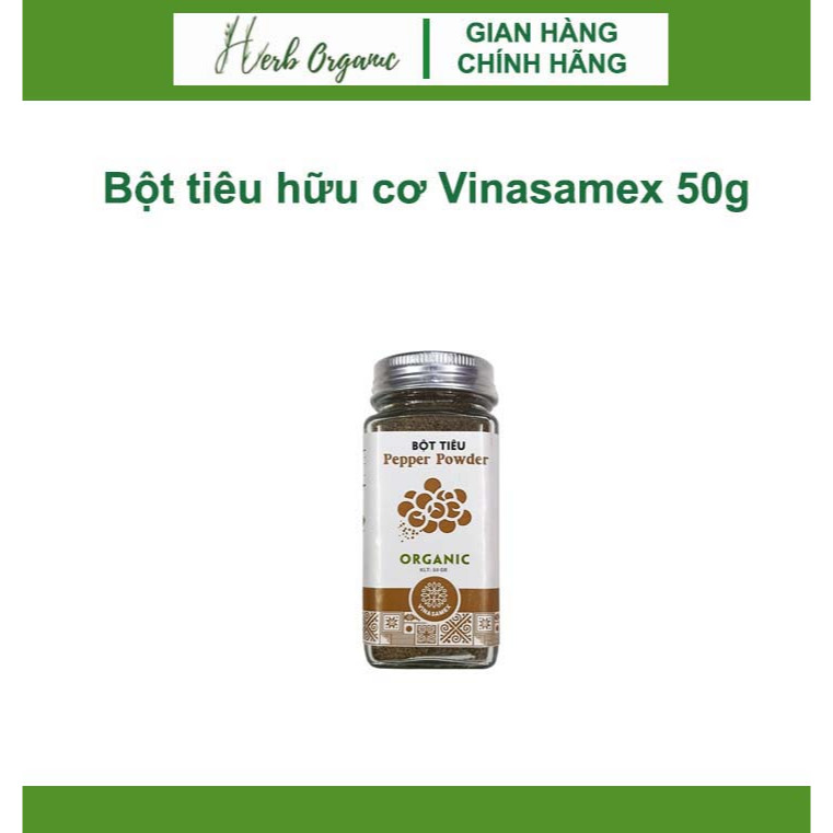 [ SALE Date 4/8/25] Bột tiêu hữu cơ Vinasamex 50g