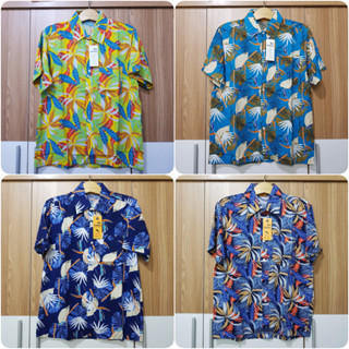 ÁO SƠ MI ĐI BIỂN UNISEX CHẤT LANH HỌA TIẾT HOA LÁ MỀM MẠI THOÁNG MÁT SUNMEN