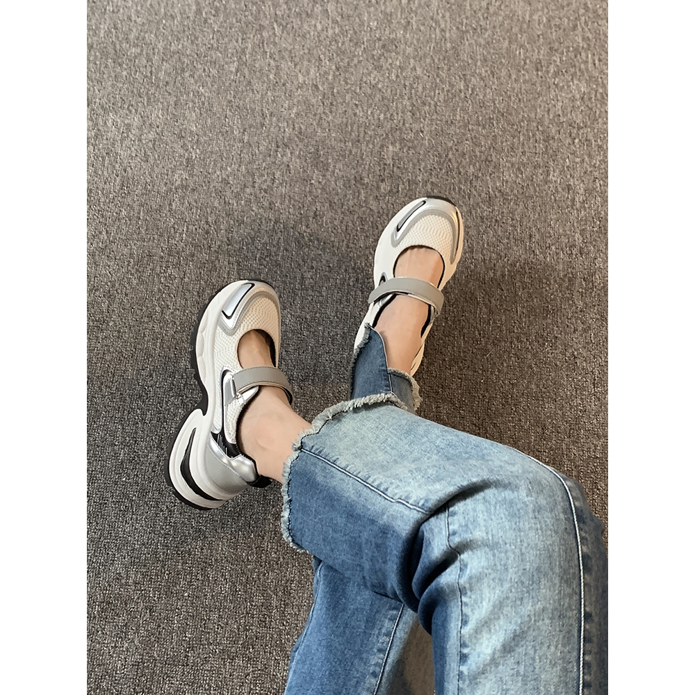 Giày thể thao nữ quai ngang dáng sandal cá tính Kichi Shoes K-3 𝗧𝗛
