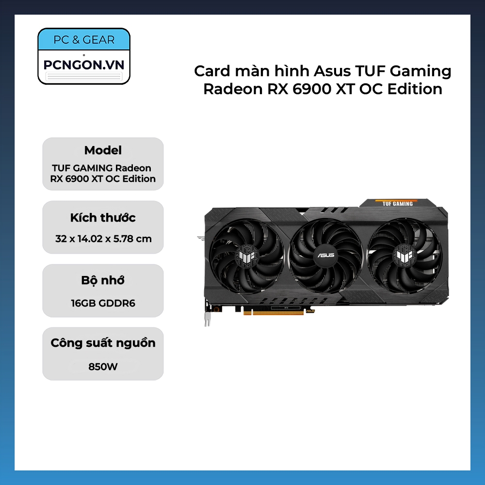 [PCNGON] Card màn hình Asus TUF Gaming Radeon RX 6900 XT OC Edition