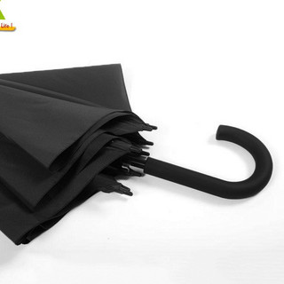 Ô dù đen trơn cán dài 90cm - Winz