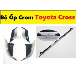 Ốp Viền Đèn Gầm Trước Sau, Tay Cốp, Calang Xe Toyota Cross 2024-2020 Mạ Crom Cao Cấp