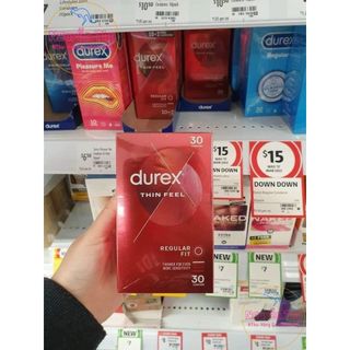 Bao cao su durex siêu mỏng Úc hộp 10 chiếc, 30 chiếc