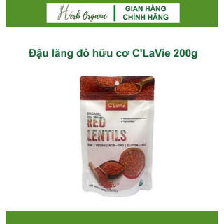 Đậu lăng đỏ hữu cơ c'lavie 200g