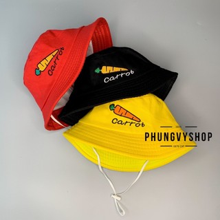  Bé 2-5 tuổi  Vđ 52cm- Mũ bucket tai bèo vành trai gái trẻ em phungvyshop- Nón   Bo trung CAMCAROTVANG TX   