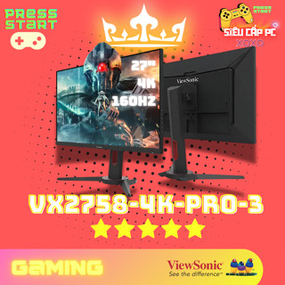 Màn Hình Gaming Viewsonic VX2758-4K-PRO-3 27 Inch 4K IPS 160Hz FreeSync Chống Lóa HDR10