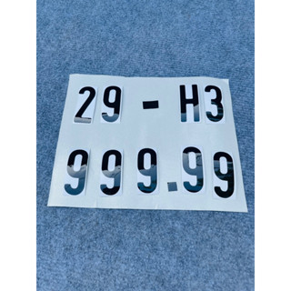 Miếng Dán Decan 3M Phản Quang Kèm Số - Phục Hồi Biển Số Cũ