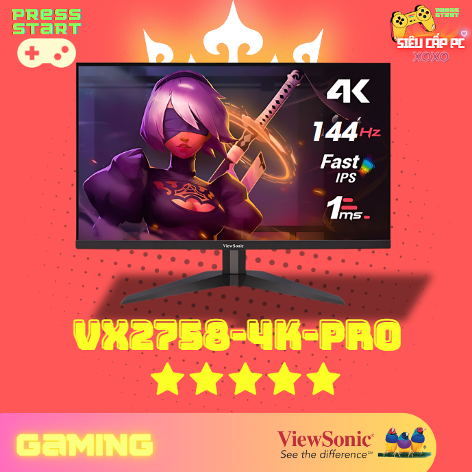 Màn Hình Viewsonic VX2758-4K-PRO 27 Inch 4K UHD 144Hz Fast IPS 1ms - Hàng Chính Hãng Mới 100%
