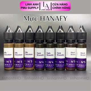 Mực Hữu Cơ HANAFI Nga Chuẩn Hãng Hanafy Phun Xăm Bong Đậm linh anh HD dcpx