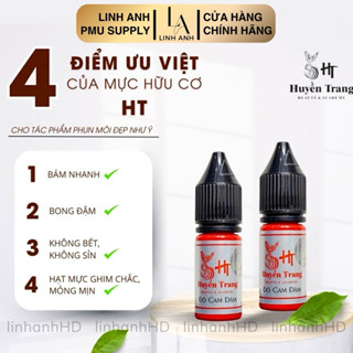 Mực HT Huyền Trang Bong Đậm Môi Xoá Sửa Hạ màu Linh Anh HD Phun Xăm