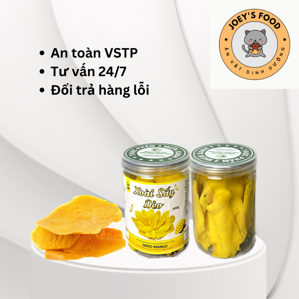 XOÀI SẤY DẺO 300g Ăn vặt dinh dưỡng - Joey's Food