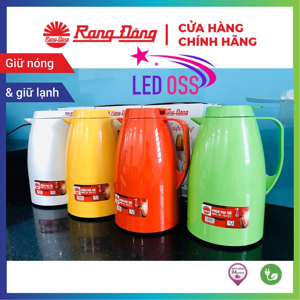 Phích Nước Rạng Đông Cao Cấp 1,5 Lít Có Nút Ấn, Pha Trà
