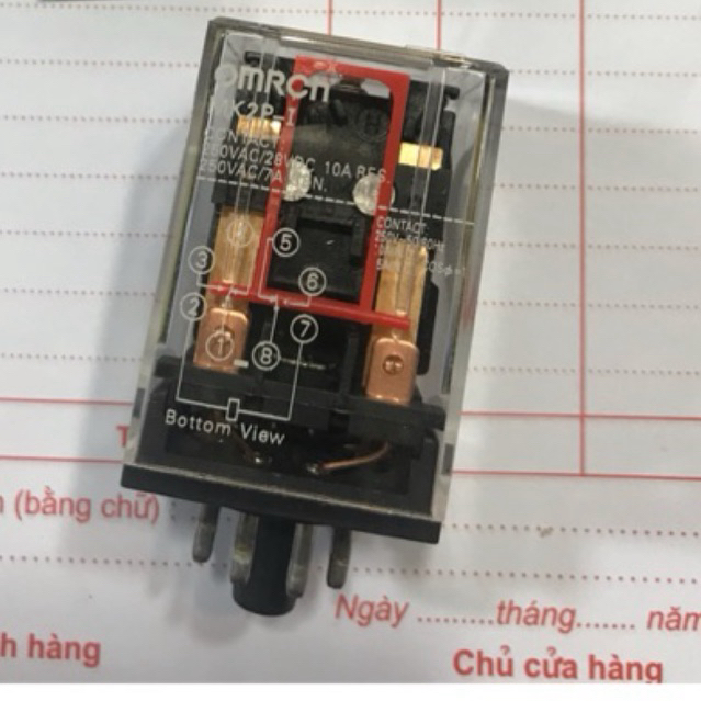 Rơ le 24V-8 chân tròn