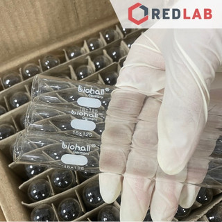  Ống nghiệm trơn không vành BIOHALL Ø 12 13 16 18 20 25 30 32 38 mm thuỷ tinh boro 3.3 chịu nhiệt in logo có VAT 