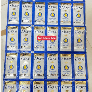 6 Dây kem xả Dove Phục hồi hư tổn gói 6g (dây 10 gói