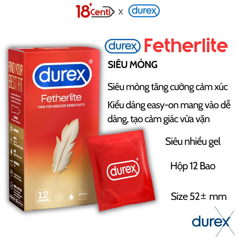 Bao cao su Durex Fertherlite, Invisible, Performa, Pleasuremax, Kingtex, Jeans
