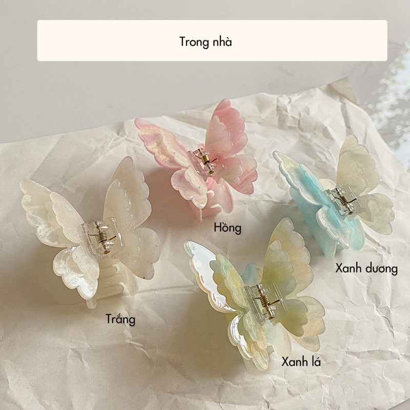 Kẹp Tóc Xà cừ NHÀ CÚ Hình Bướm Nơ Chất Liệu Acrylic Phong Cách Hàn Quốc Thời Trang Cho Nữ Hot Trend | BigBuy360 - bigbuy360.vn