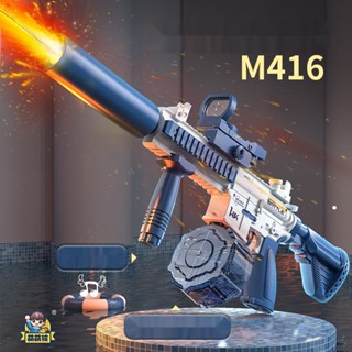 [HCM] Súng Nước Điện Tự Động M416 Bản Nâng Cấp Có Đèn Bình To Áp Lực Mạnh Quà Tặng Sinh Nhật Cho Bé