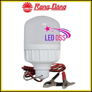 [CHÍNH HÃNG] Bóng đèn LED kẹp bình ắc quy 12V - 24V DC 7W / 9W /12W Rạng Đông, ChipLED Samsung