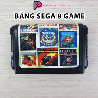 Băng 8 game dành cho máy chơi game 6 nút Sega 16 bit