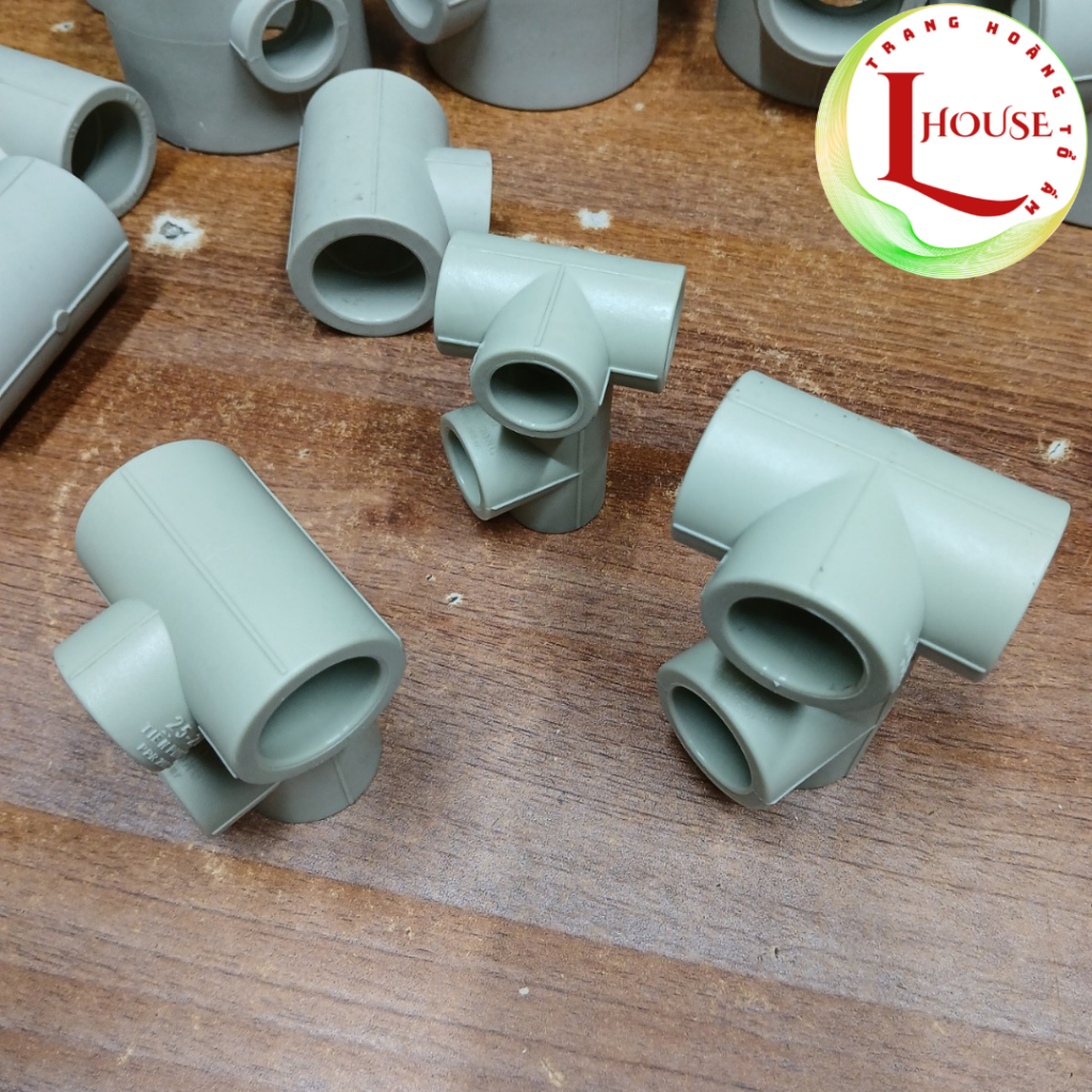 Tê PPR D25, Tê PPR D20, Tê đều D25, Tê thu 25/20, Tê Đều D20 Tiền Phong Chính hãng - L-House Shop