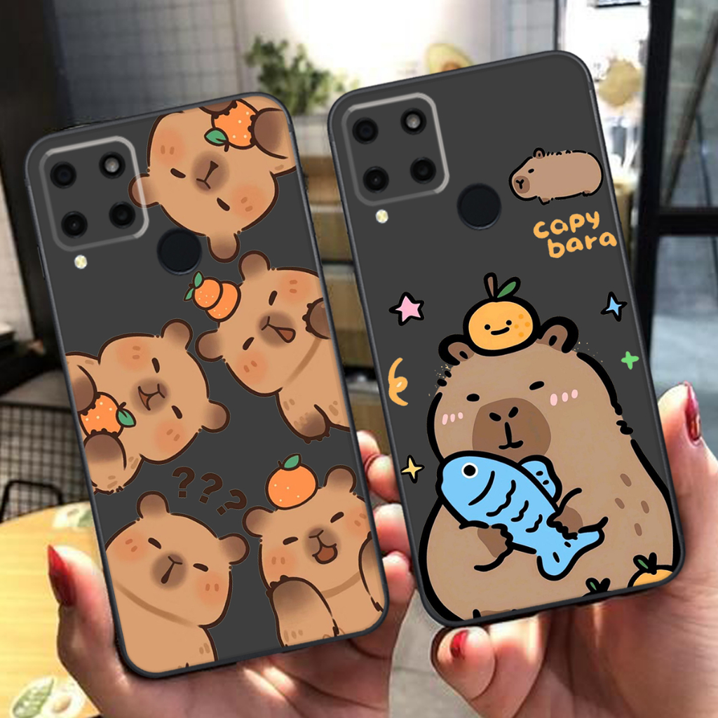 Ốp lưng Realme C12 / Realme C15 / Realme C17 / Realme 7I in hình capybara hot trend dễ thương