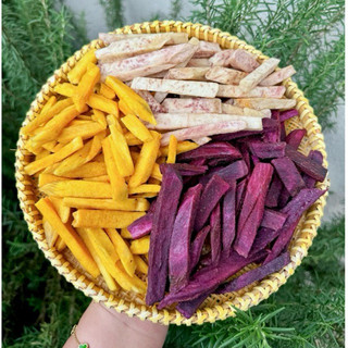 Khoai sấy cọng mix 3 loại | 300-500 | đặc sản đà lạt