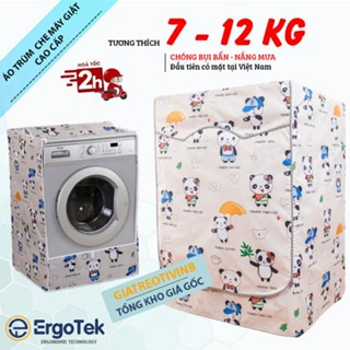[ Vải Cao Cấp ] Áo trùm máy giặt cửa ngang 7 - 12 Kg - Vỏ bọc che máy giặt dày dặn - Chống nước mưa - bụi bẩn