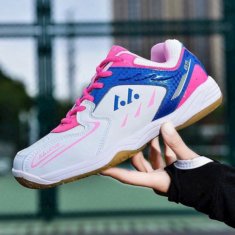 [KÈM QUÀ] Giày Cầu Lông Lefus L85 CHÍNH HÃNG Cao Cấp Unisex Đế cao su mặc kháng EVA đàn hồi Da PU
