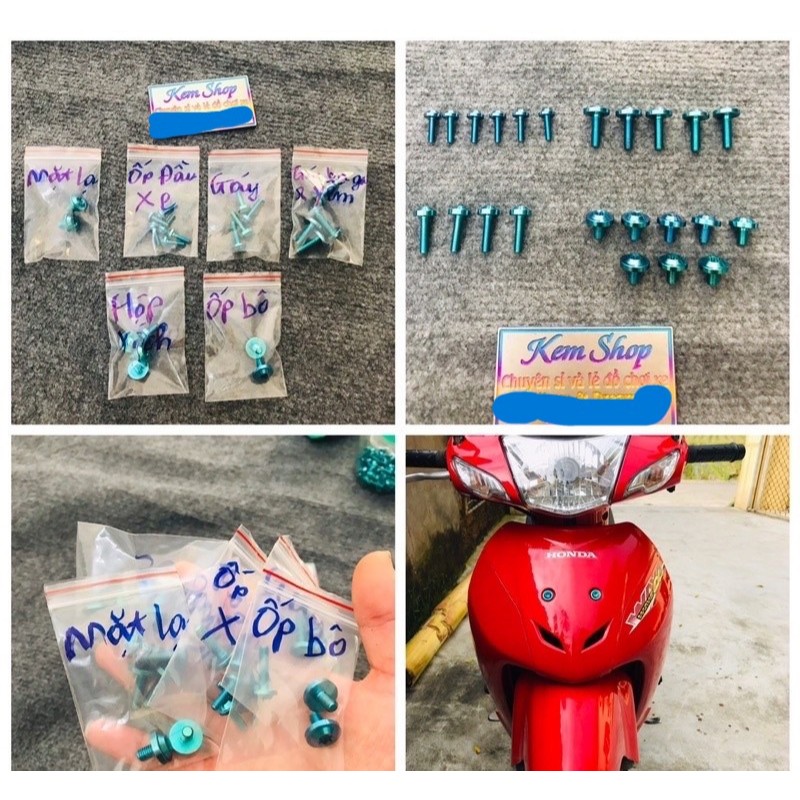 Full Ốc Titan Gr5 Gắn Dàn Áo Wave 100/110