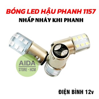 01 bóng LED phanh, stop chớp f1 - 1157 12smd 2835 6w max sáng