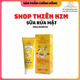 Sữa rửa mặt collagen X3 nghệ mật ong chính hãng Cty Đông Anh