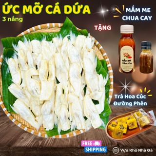 Ức Mỡ Cá Dứa - Tặng Mắm Me hoặc Mắm Tắc - Khô 3 Nắng Hàng Loại 1 - Vị Mặn Vừa Ăn Chiên Giòn Béo - Khô Nhà Gà