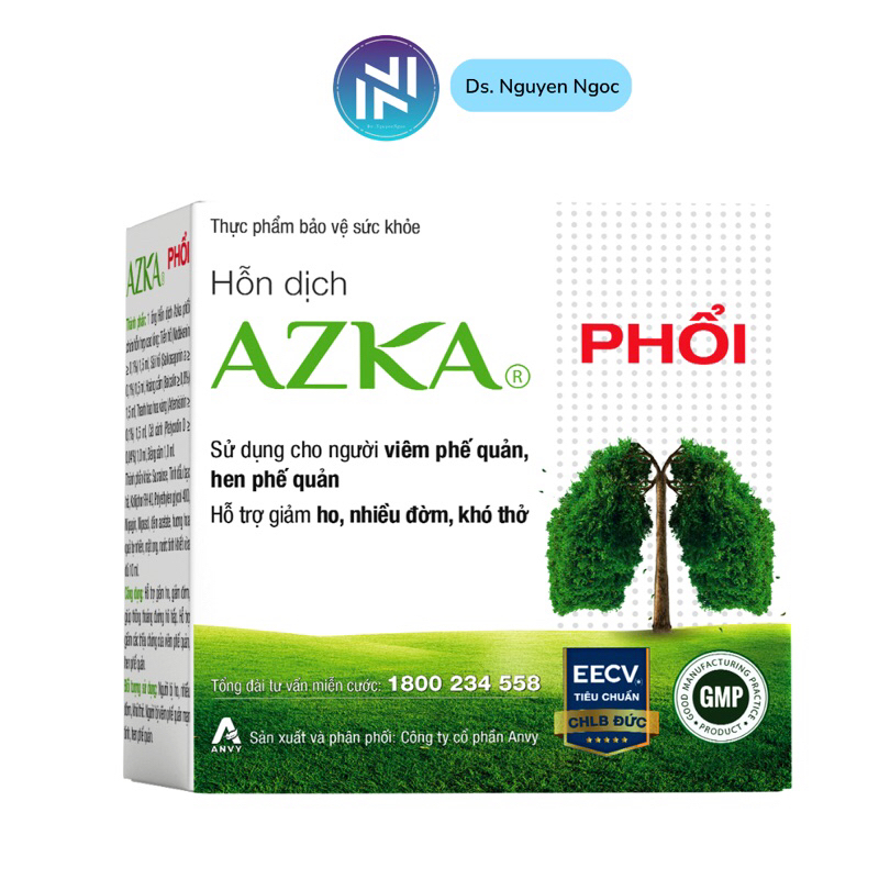 AZKA Phổi 20 ống/hộp Date T5/2027