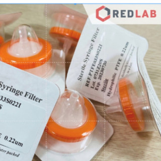 Đầu lọc syringe ptfe 33mm tiệt trùng finetech ptfe033s022i - combo 25 cái combo 100 cái