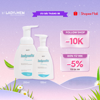 Bộ 2 chai dung dịch vệ sinh phụ nữ Ladysofts Premium Laclé 100ml và 250ml