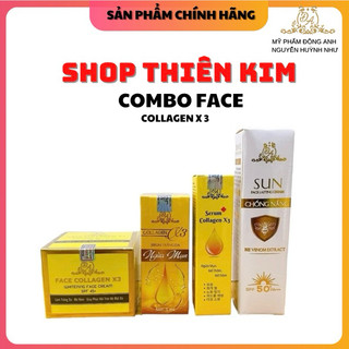 Combo kem face x3 + serum mụn x3 + serum nám x3 + chống nắng x3 chính hãng