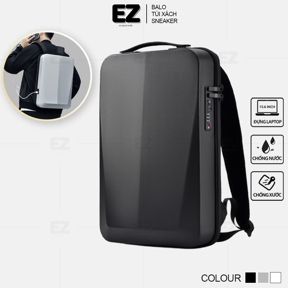 Balo đựng laptop cao cấp khóa số chống trộm EZ BALO BLA05 , Balo laptop chống sốc chống nước 15.6 in