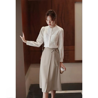 Chân váy chữ a công sở kèm vạt trước dáng dài, chân váy chữ a che gối