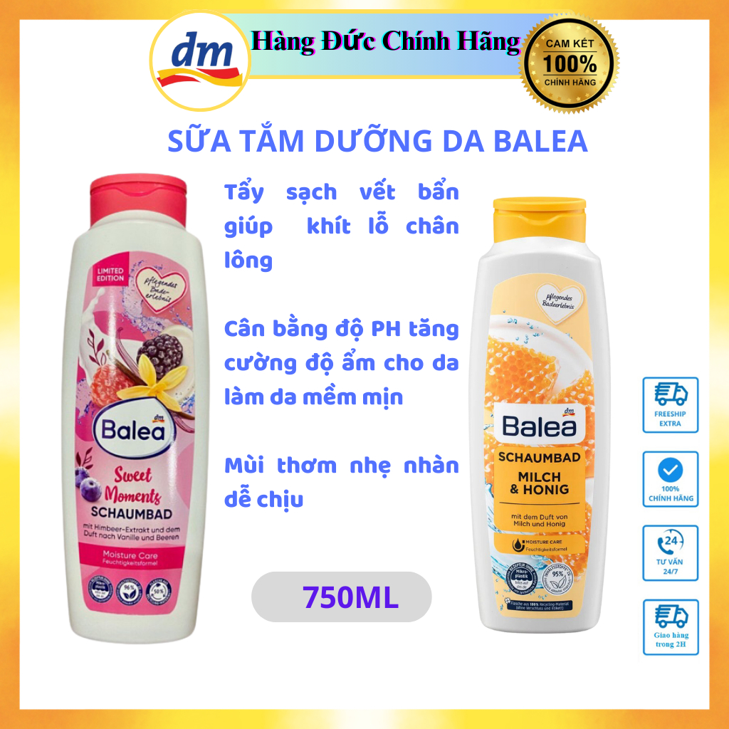 Sữa Tắm Balea Mật Ong 750ml(Hàng Đức)